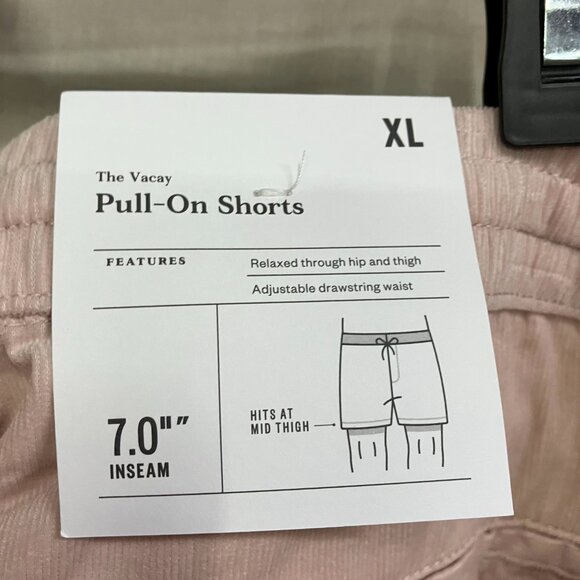 NWT Goodfellow & Co Men's Size 7 Ash Pink Elevated Corduroy Pull-On Shorts - Picture 8 of 12